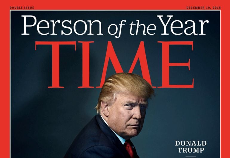 Donald Trump posa en la portada de la revista &#039;Time&#039;.