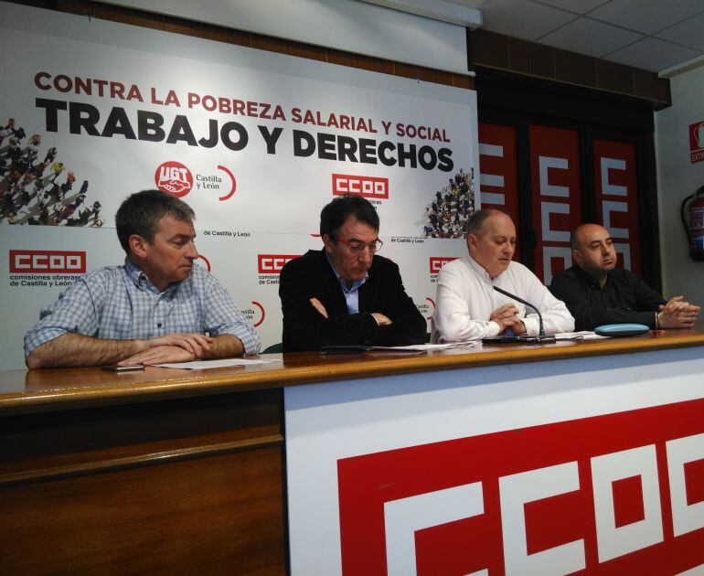 Presentación de los actos del día 1 de mayo en la sede de CCOO