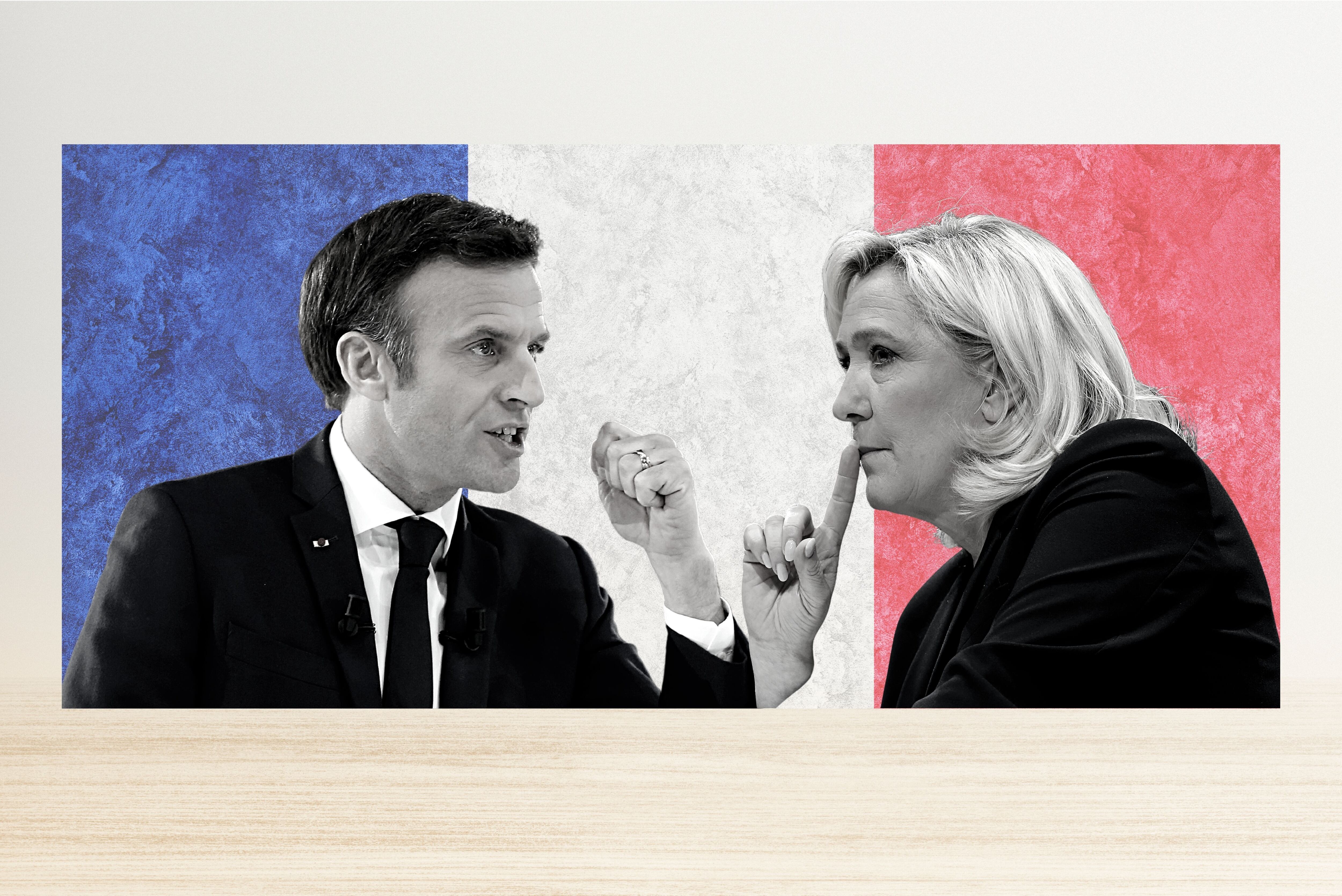 La pugna entre Macron y Le Pen. / Mariola Sarrió