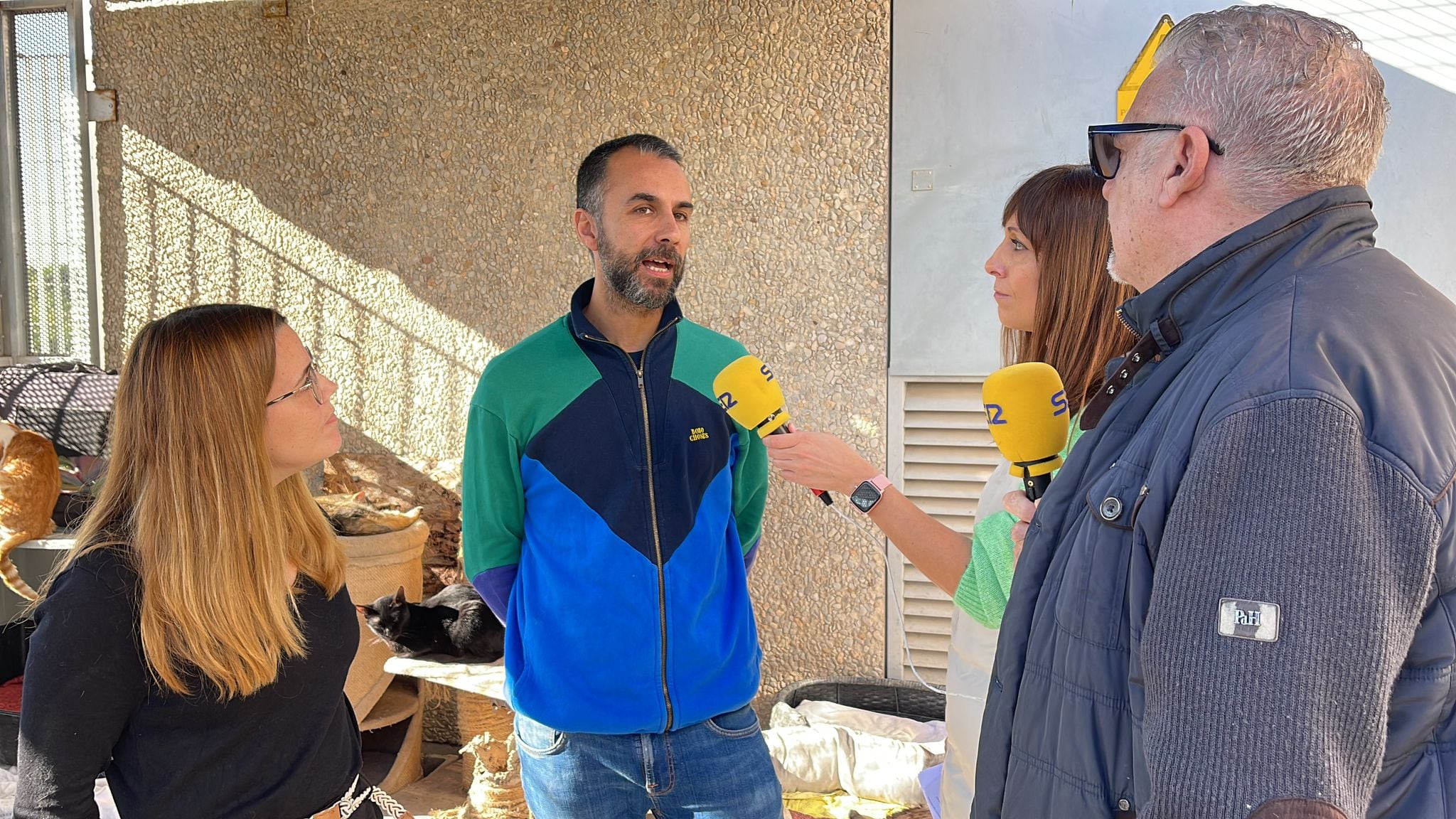 Carlos y Silvia, técnicos de la Sección Bienestar Animal Ayuntamiento