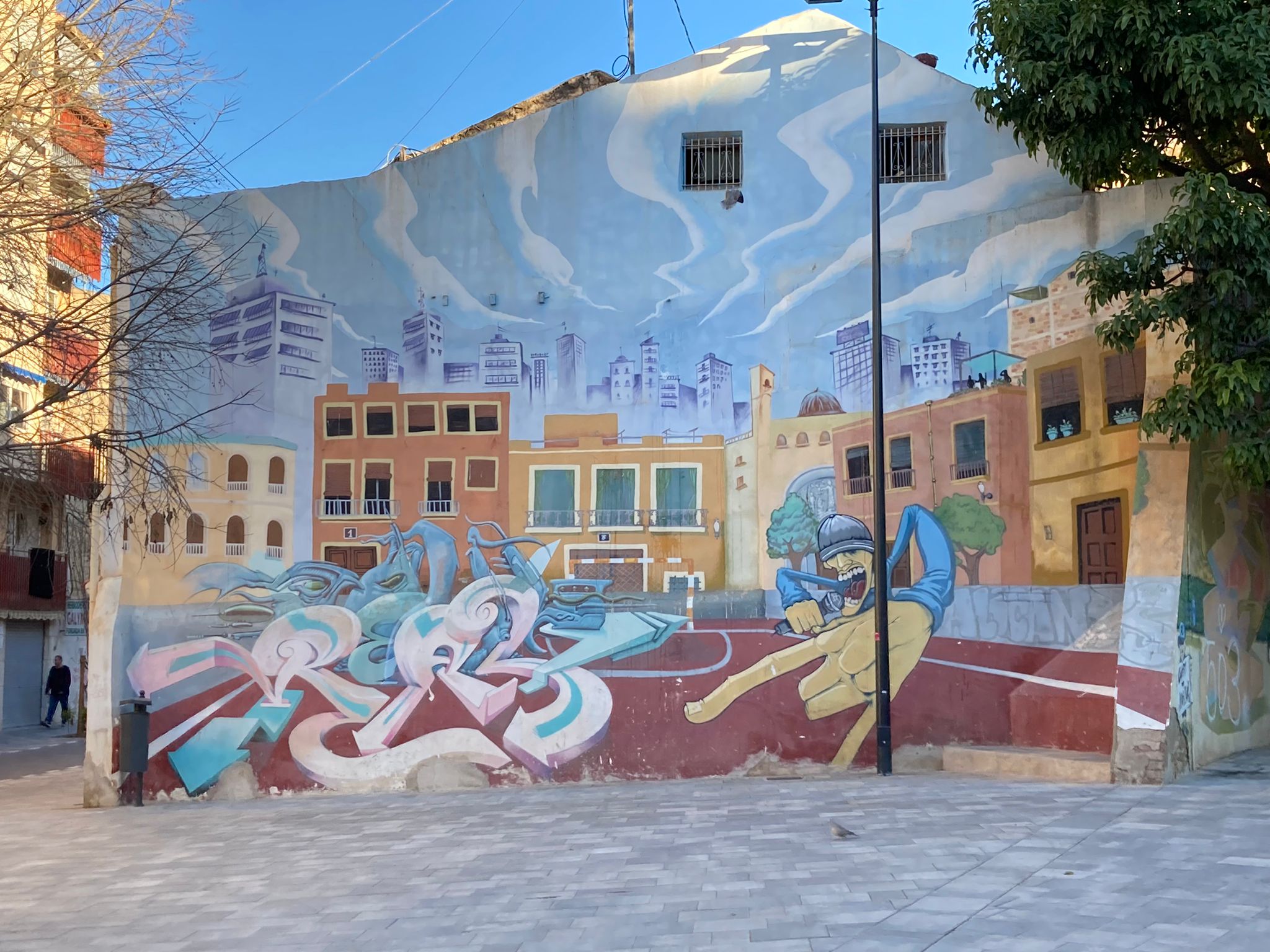 Mural en el barrio de San Antón de Alicante