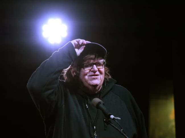 Michael Moore fue uno de los organizadores de la protesta