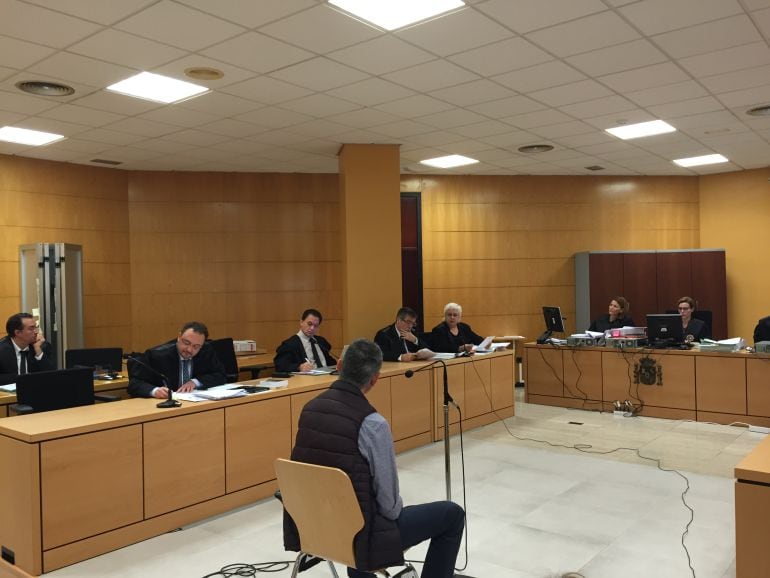 José Antonio Reverón durante su declaración en calidad de testigo. 