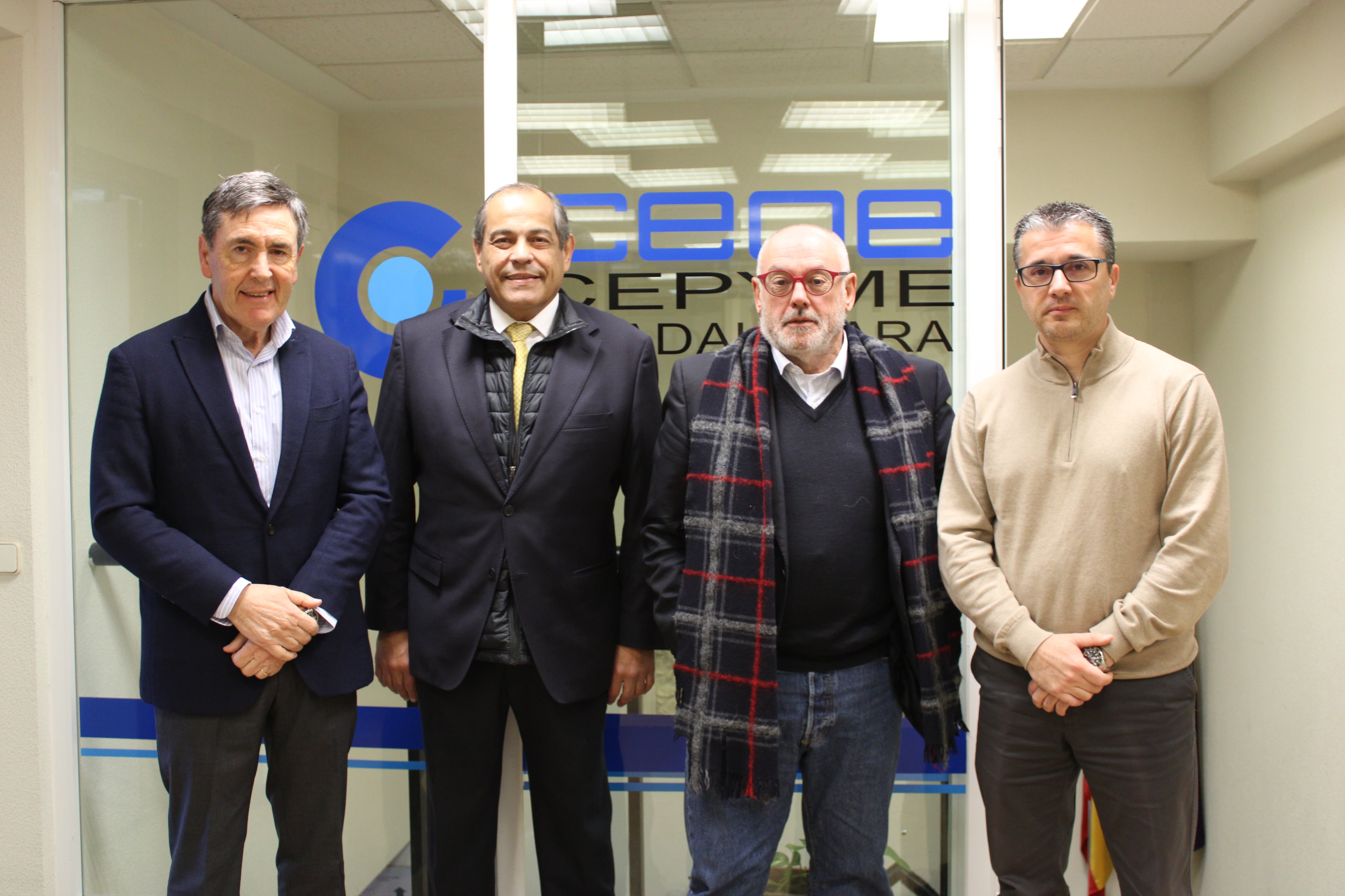 José María Alaña (izquierda), Fernando Herrero, Miguel Mínguez y Javier Arriola