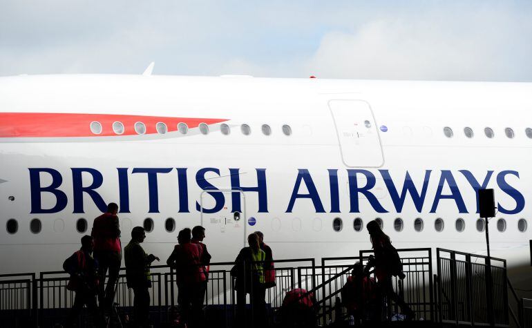 Imagen de un avión de British Airways.