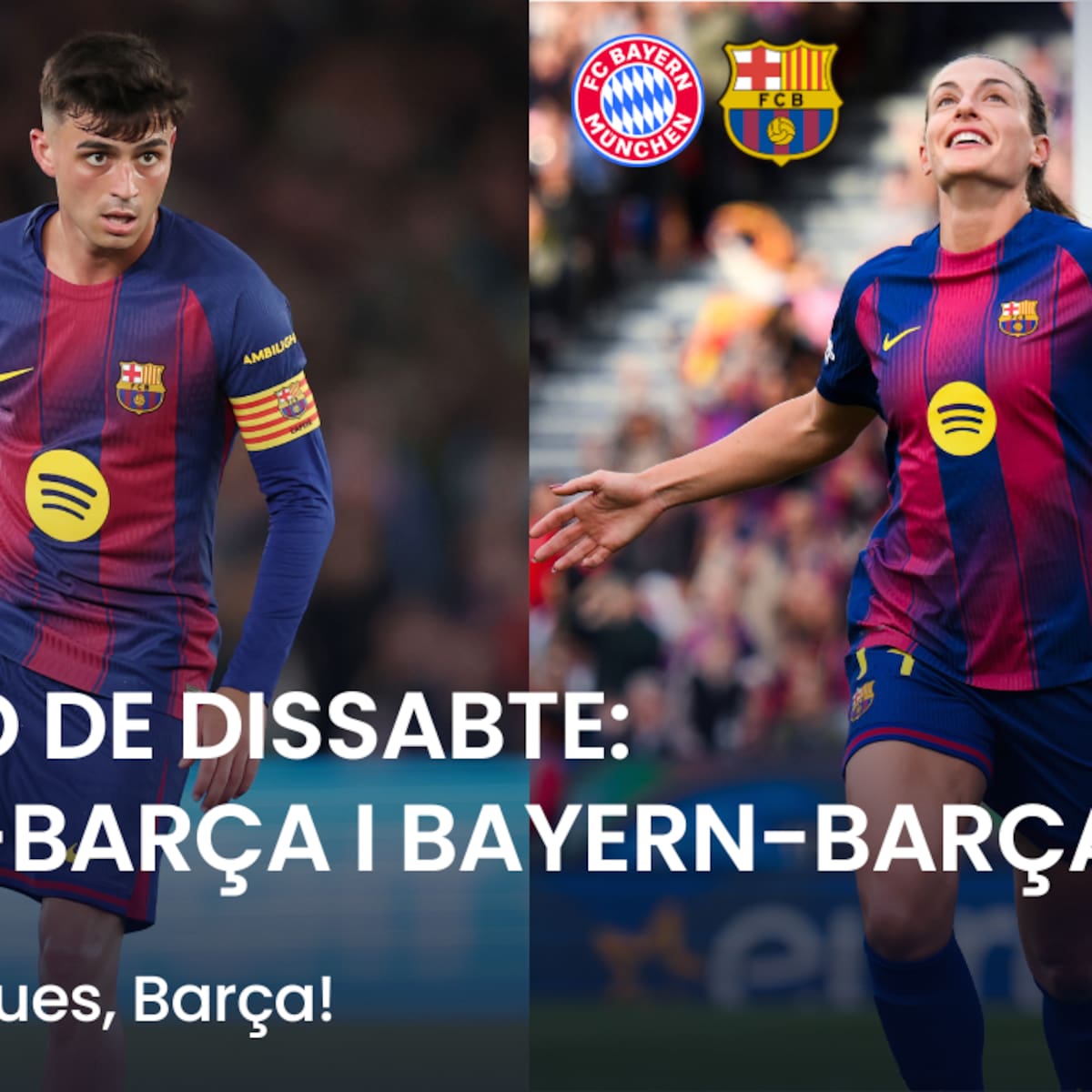 Súper tarda de futbol: Getafe 0-2 Barça i Bayern 1-1 Barça!