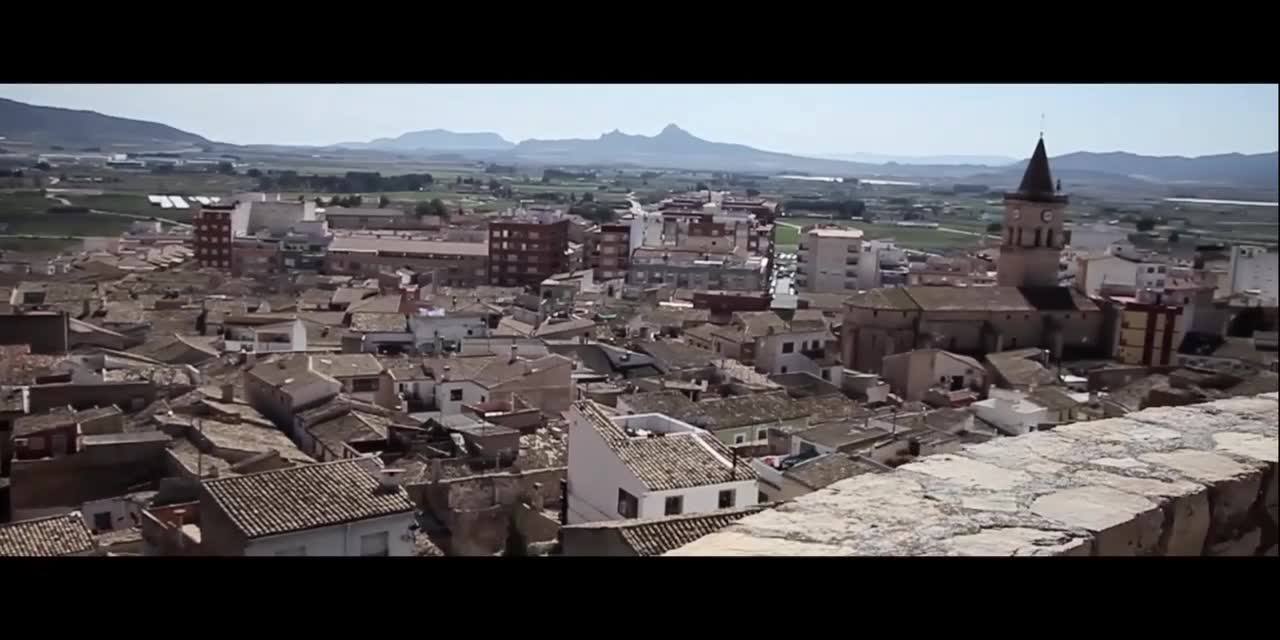 Casco antiguo Villena desde el Castillo