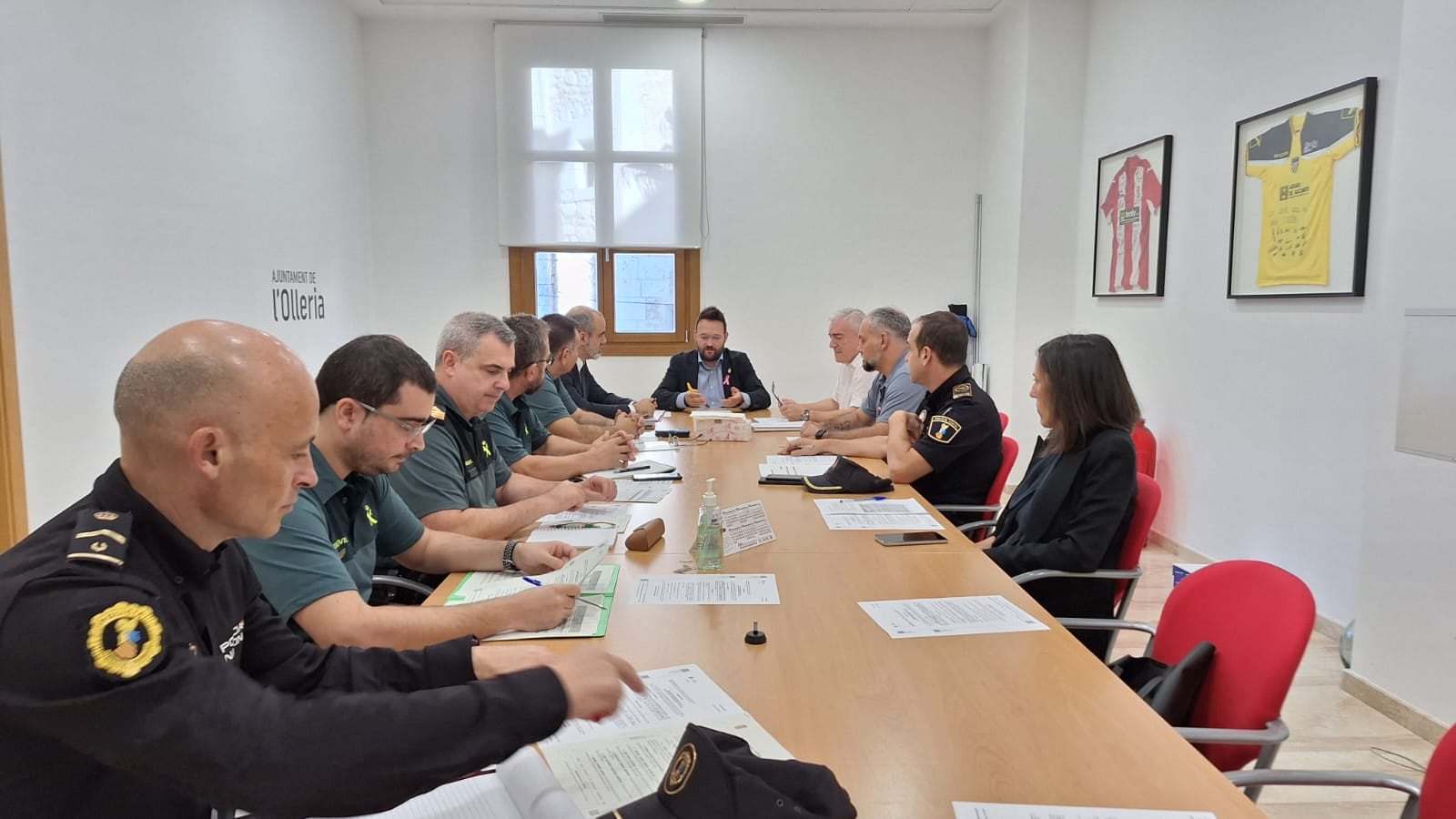 Reunión de junta de seguridad de l&#039;Ollería con autoridades y Policía Local.