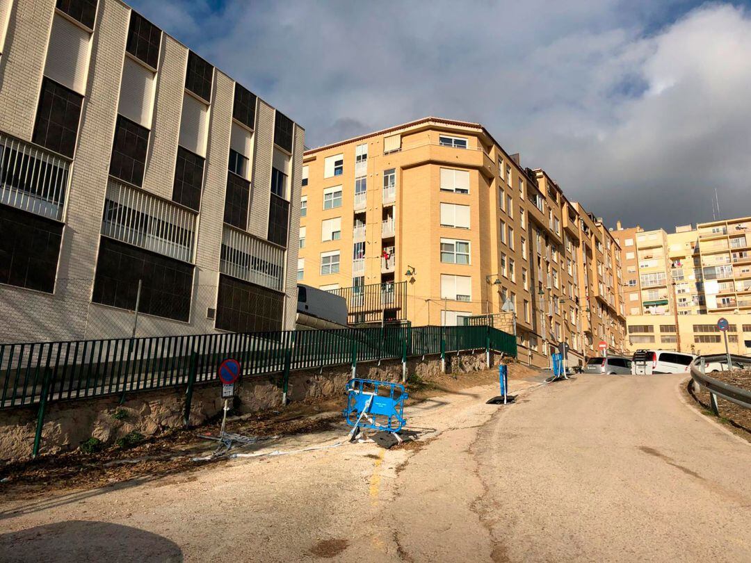 La cuesta cercana al colegio Santa Ana que se va a reparar gracias a los presupuestos participativos