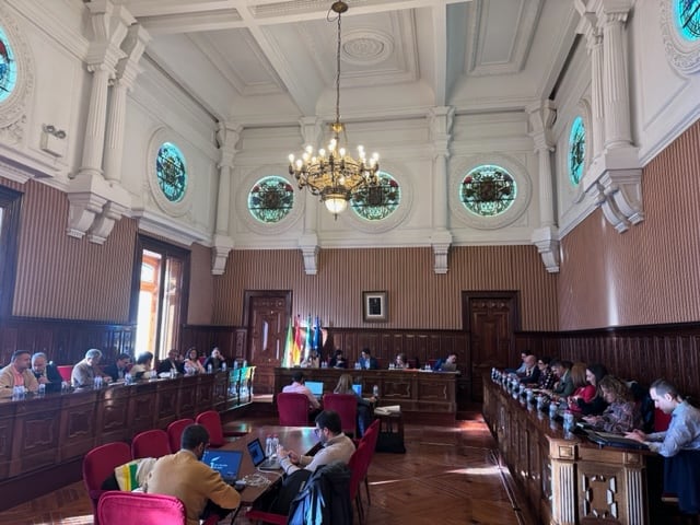 Sesión plenaria en el Palacio Provincial.