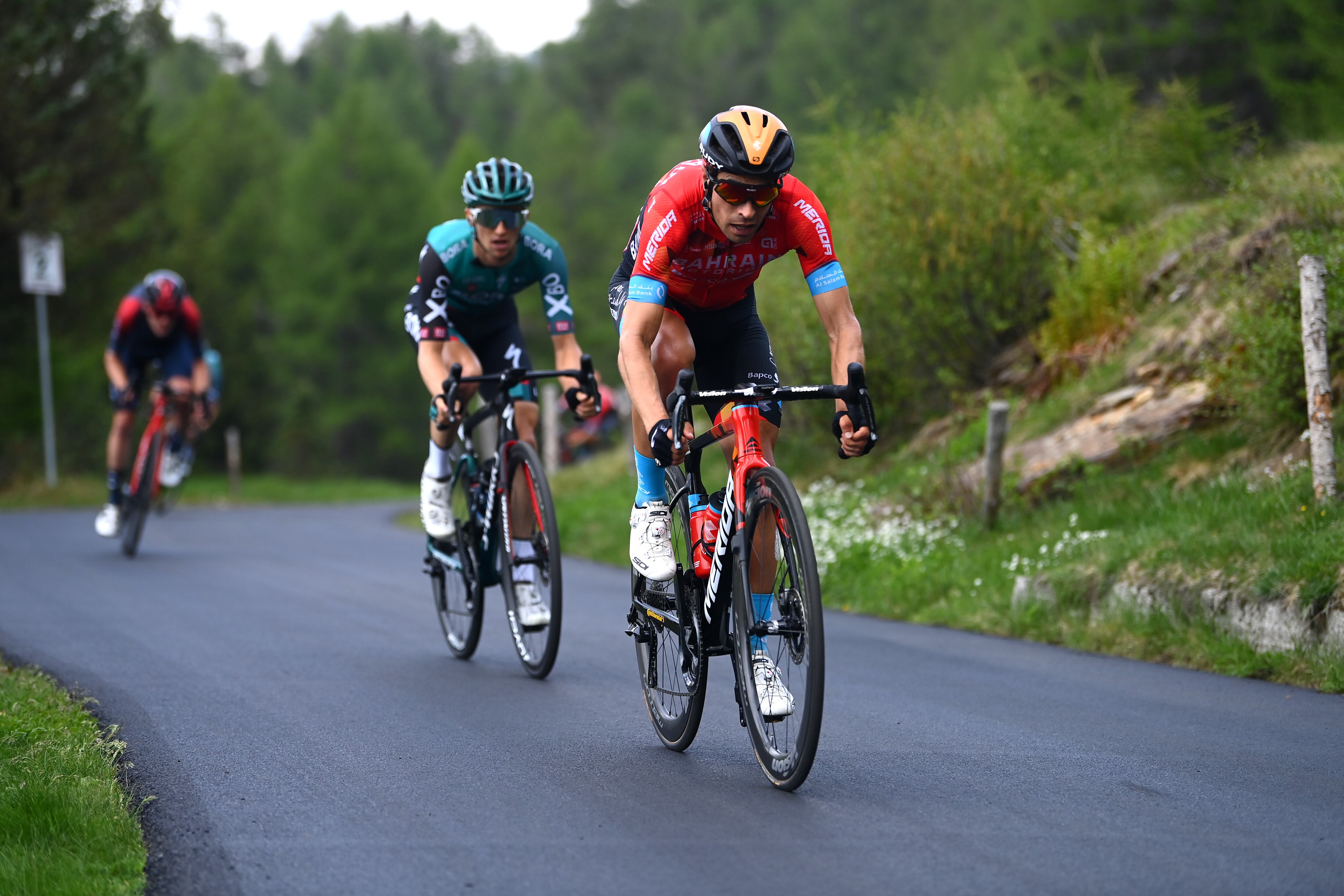 Landa atacó en el Giro de Italia.