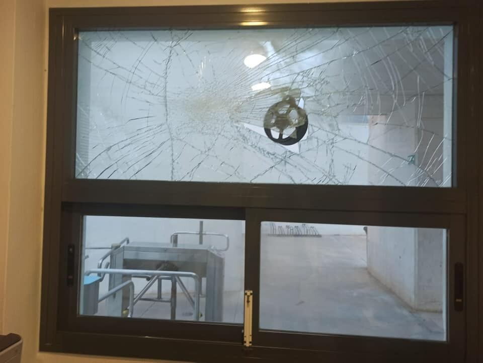 Daños provocados en la piscina