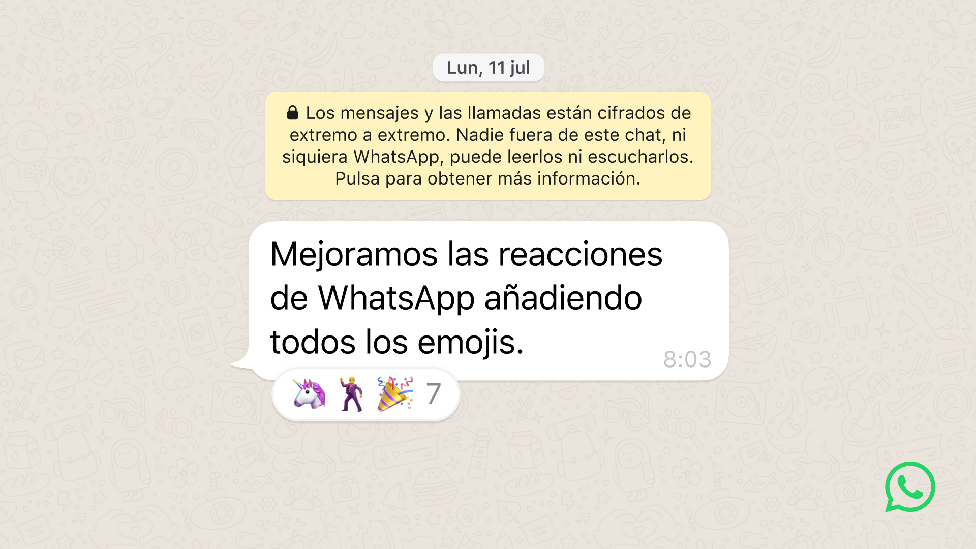 WhatsApp anuncia la llegada de nuevos emojis.