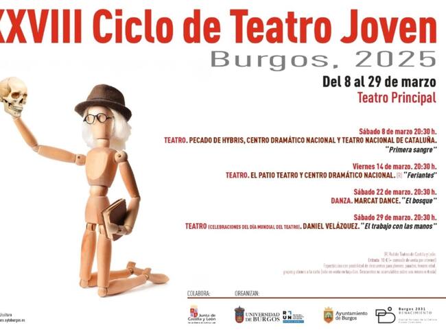 Cartel del ciclo que clausura Daniel Velázquez