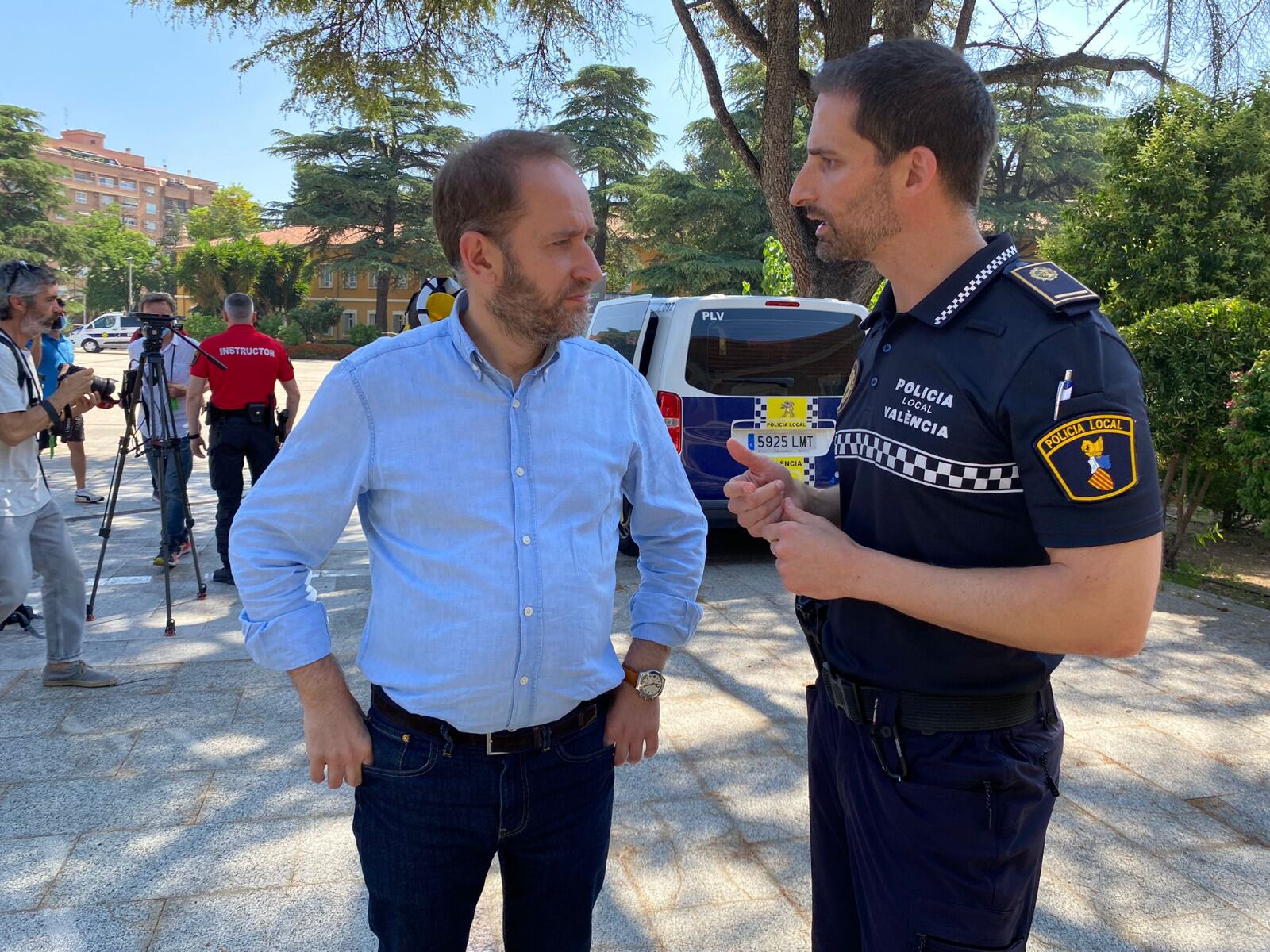 La Policía Local de València prueba un cañón sónico capaz de neutralizar a personas en eventos multitudinarios