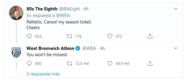 La respuesta del club al mensaje de su supuesto aficionado.