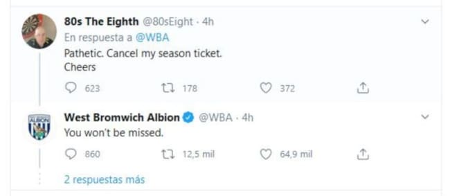 La respuesta del club al mensaje de su supuesto aficionado.