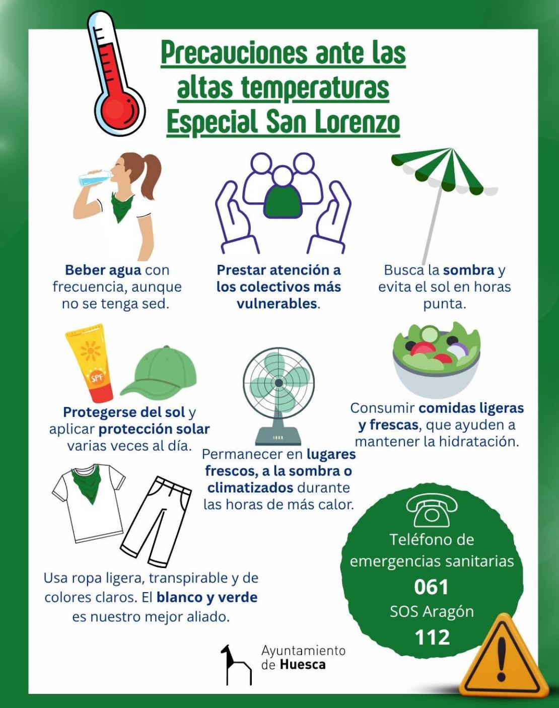 El Ayuntamiento pide precaución ante la previsión de calor