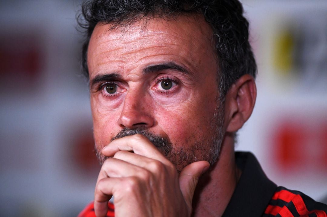 Luis Enrique, en rueda de prensa