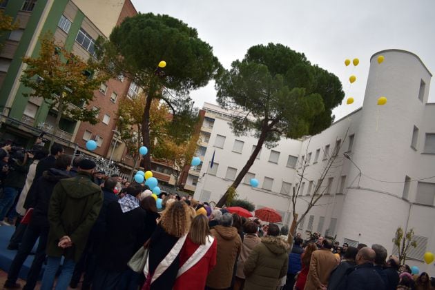 Suelta de globos tras la inauguración del Parque