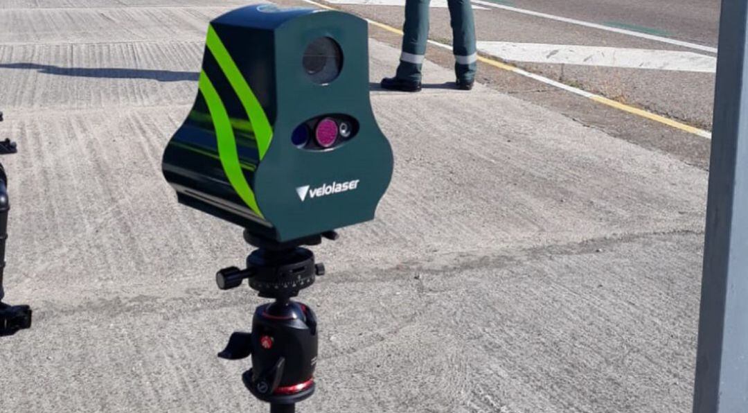 Imagen de archivo de un radar móvil de velocidad 