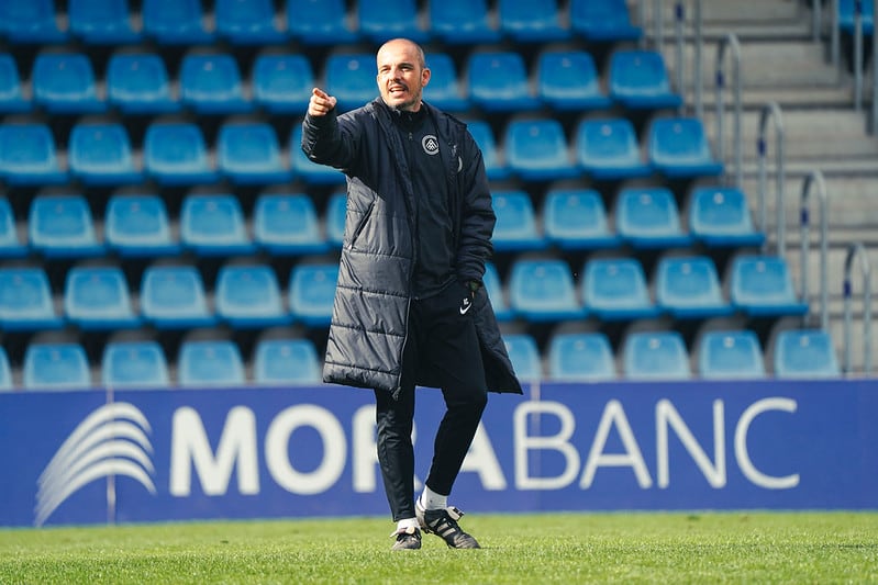 Beto Company, durant l&#039;entrenament d&#039;avui i a menys de 48 hores del seu debut com a tècnic tricolor