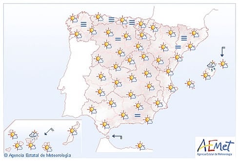 El sol domina este lunes en casi toda la Península