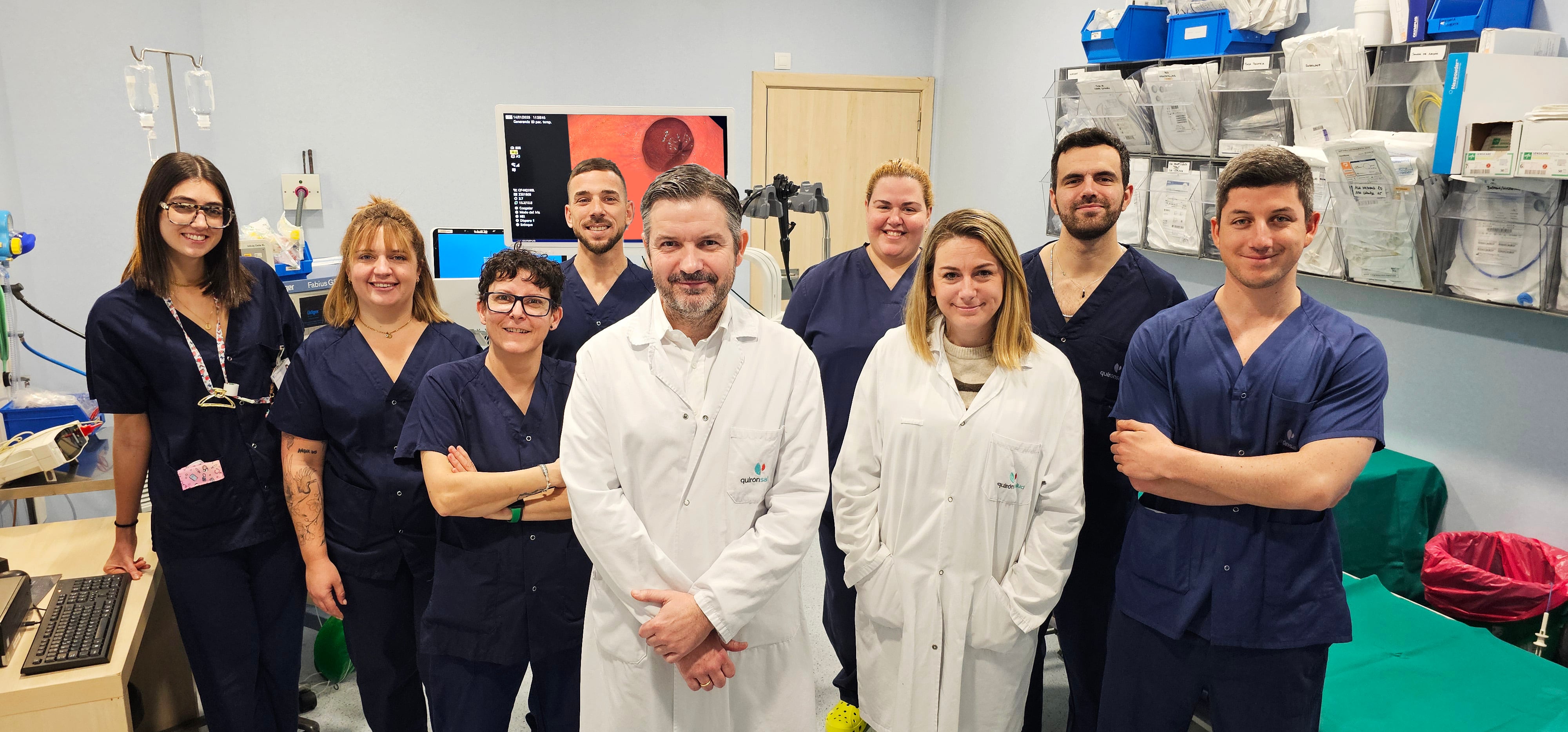 Dr. Casais y equipo de Digestivo Colonoscopia QS Málaga