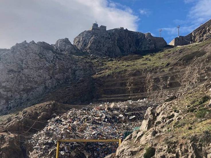 Basura acumulada en Gibraltar