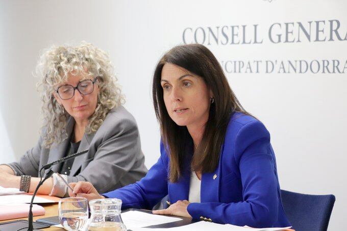 Les conselleres generals demòcrates Carolina Puig i Meritxell Alcobé presenten les esmenes de la seva formació al projecte de llei d'accessibilitat universal
