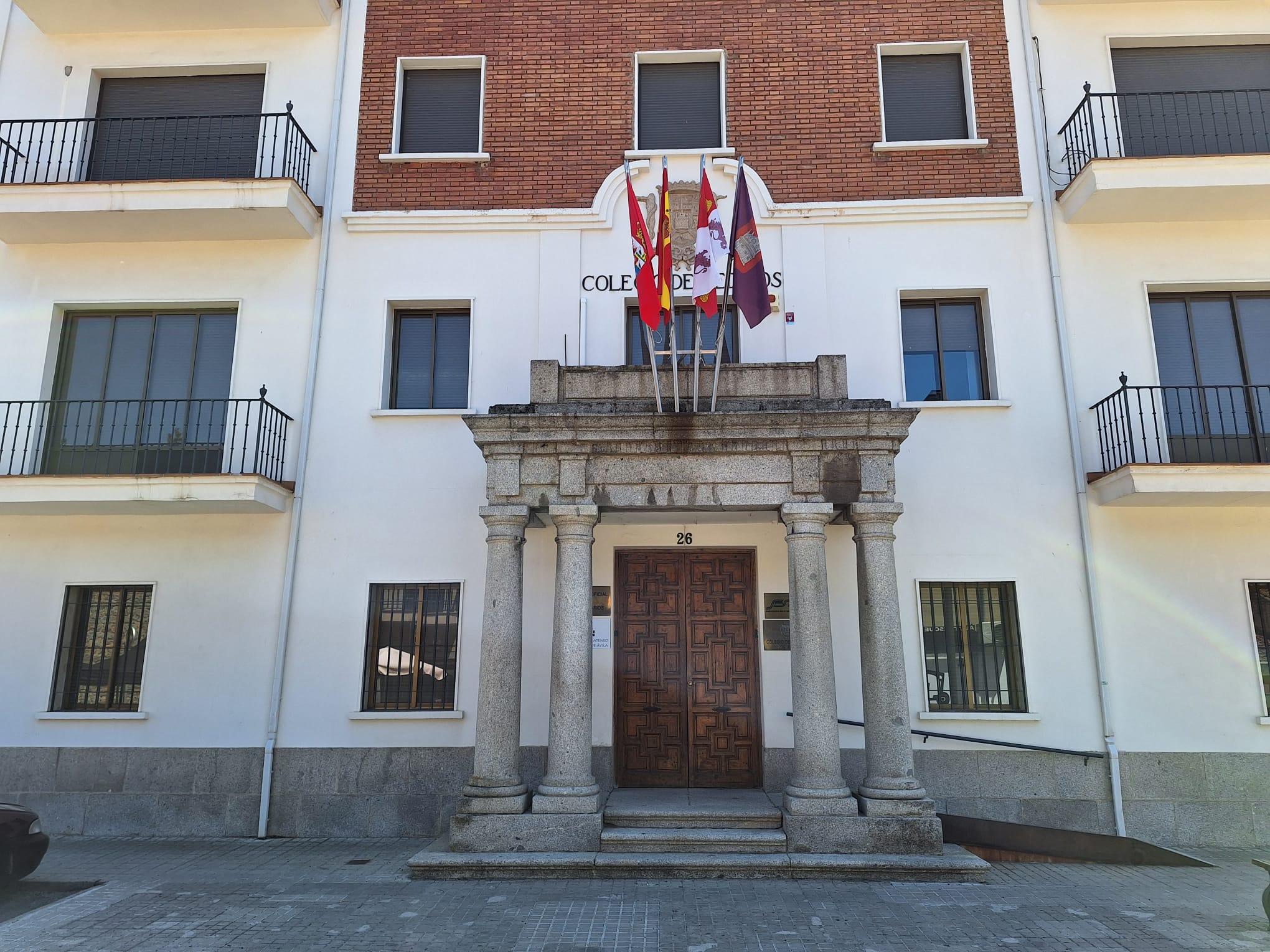 Sede del Colegio de Médicos de Ávila, en la calle San Juan de la Cruz