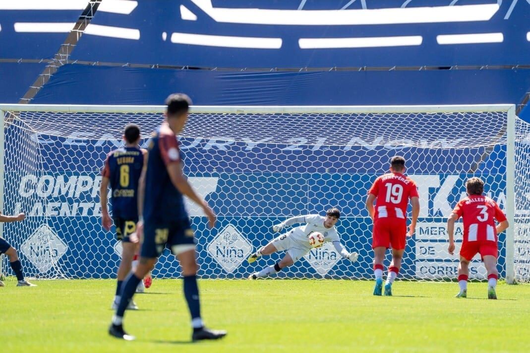 Jesús López fue el héroe del filial del Almería en Murcia ante el UCAM.
