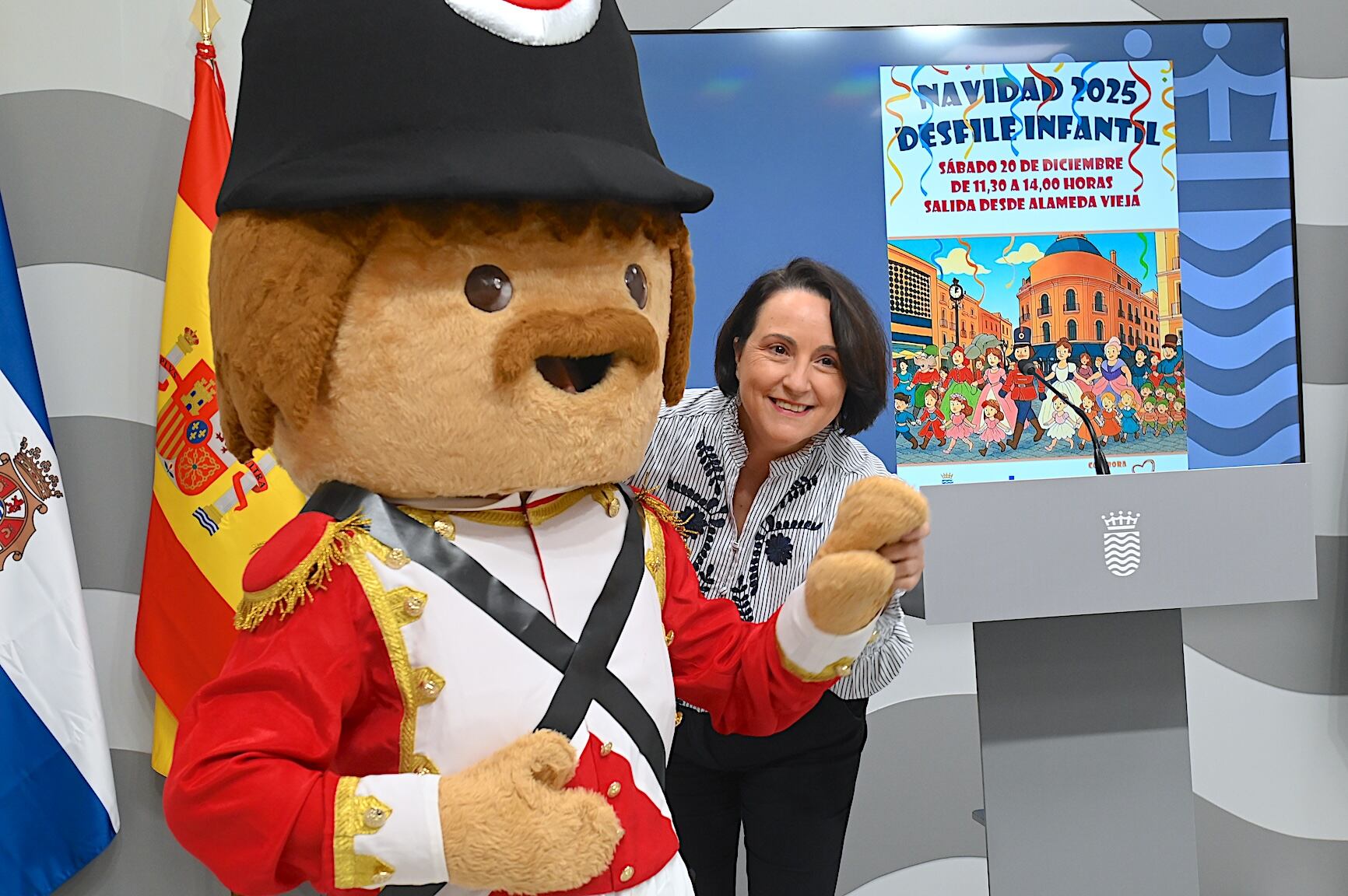 Presentación del desfile de Navidad