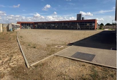 Parcela en el cementerio de Huesca donde se ubicaría el Jardín de las cenizas