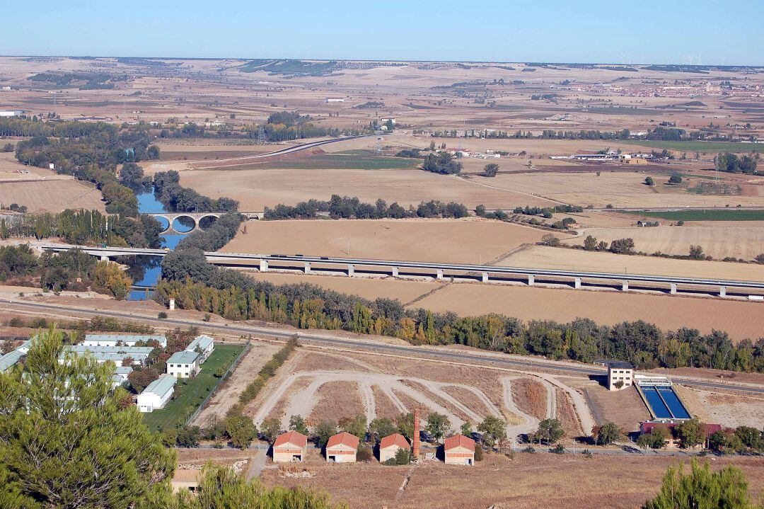 Vista aérea de Santovenia de Pisuerga