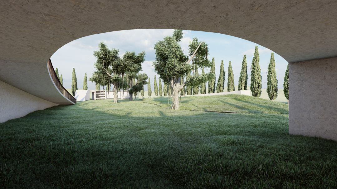 Maqueta del Memorial del cementerio de Alicante 