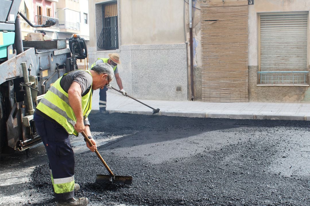 Asfaltado calles Novelda