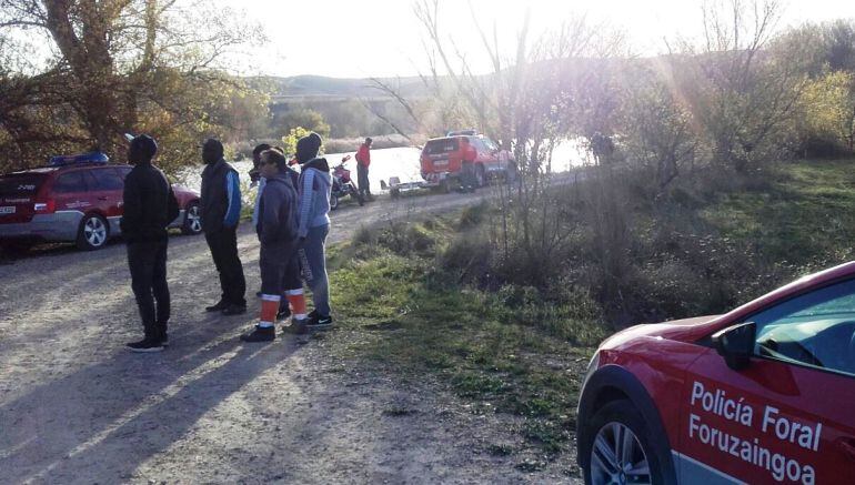 Dispositivo de búsqueda del vehículo en el río