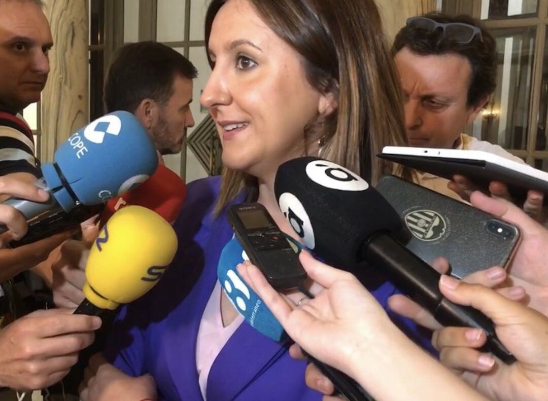 La portavoz del PP en el Ayuntamiento, María José Catalá, ha presentado el plan de promoción económica de València