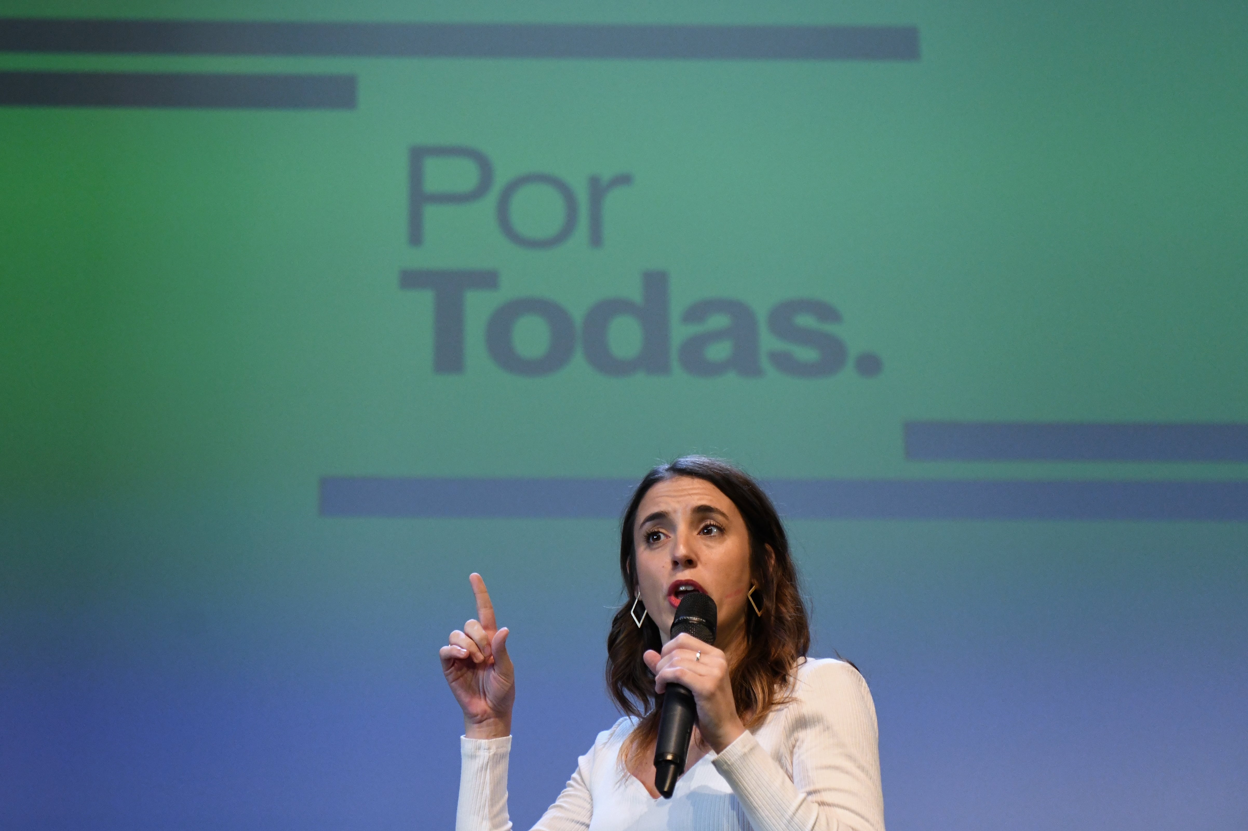 La ministra de Igualdad, Irene Montero.