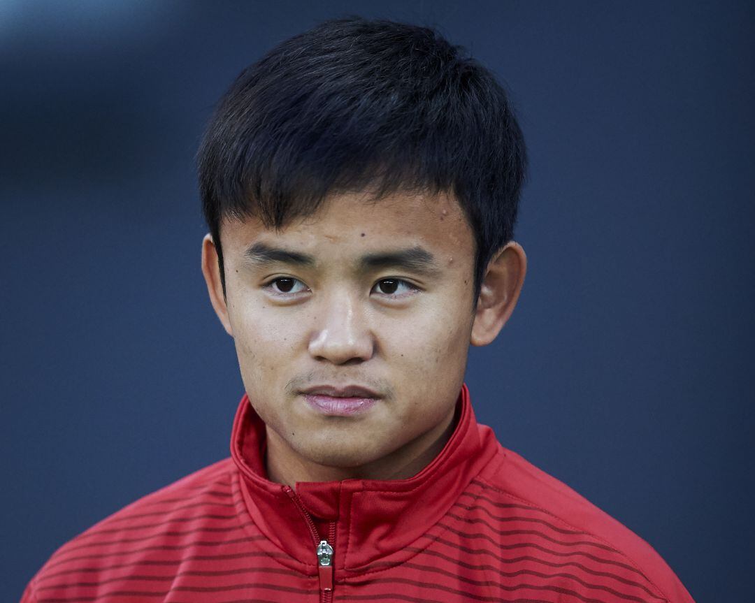 Kubo, antes de un partido del RCD Mallorca