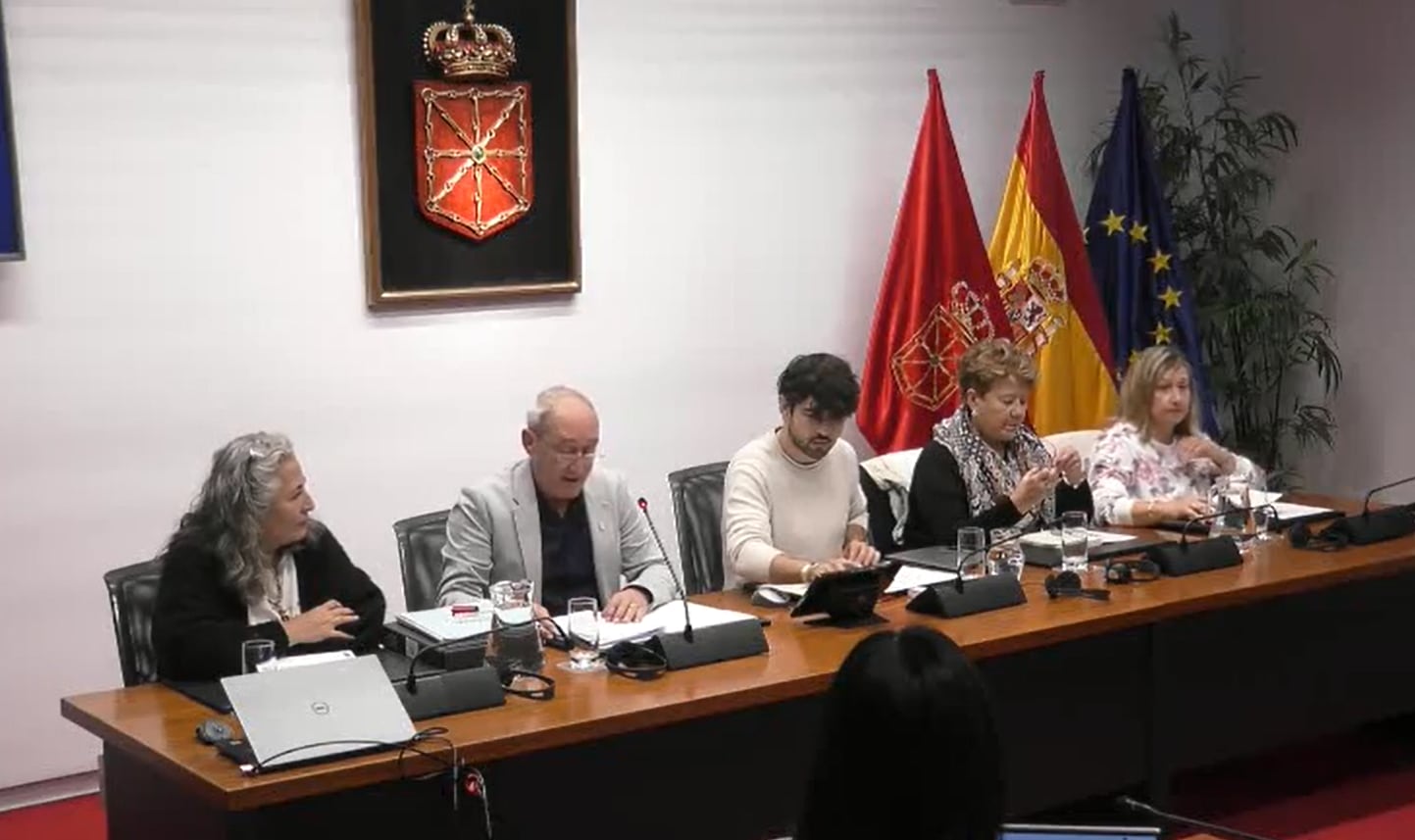 Comparecencia de los representantes municipales de la ZBS de Olite en el Parlamento de Navarra