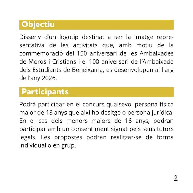 Bases convocatoria del concurso