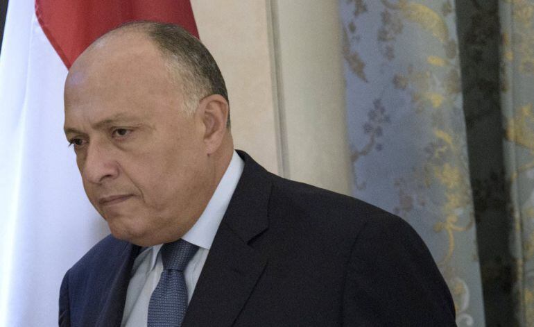 El ministro de Exteriores de Egipto, Sameh Shoukry.