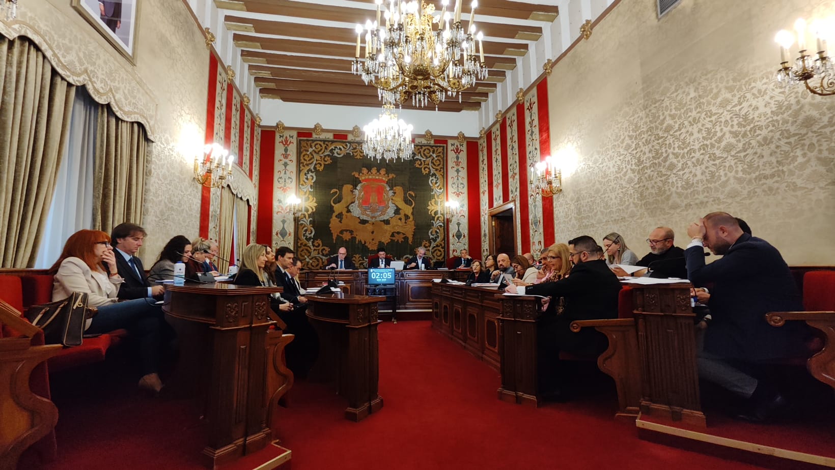 Sesión plenaria de febrero en el Ayuntamiento de Alicante