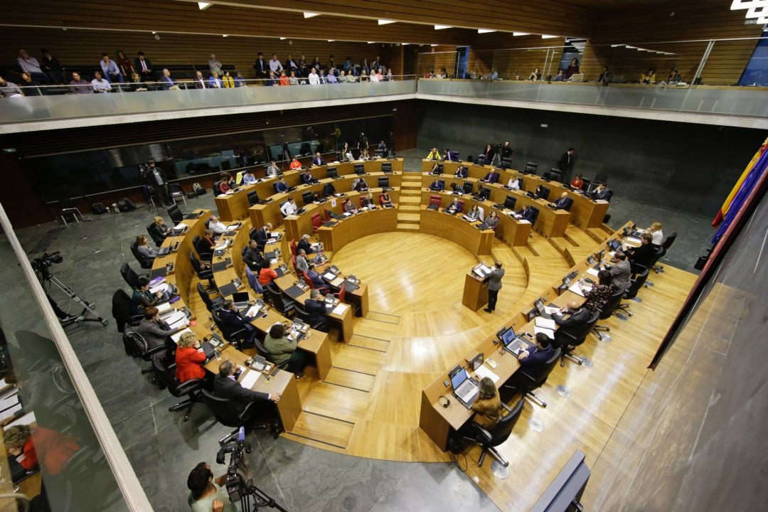 Sesión de pleno del Parlamento de Navarra