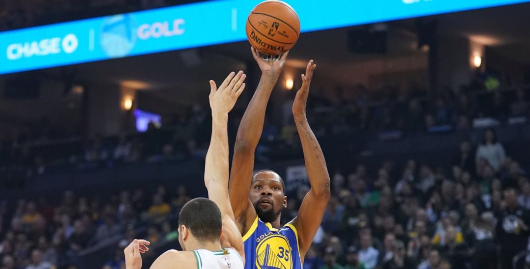 Kevin Durant, durante el partido ante los Boston Celtics