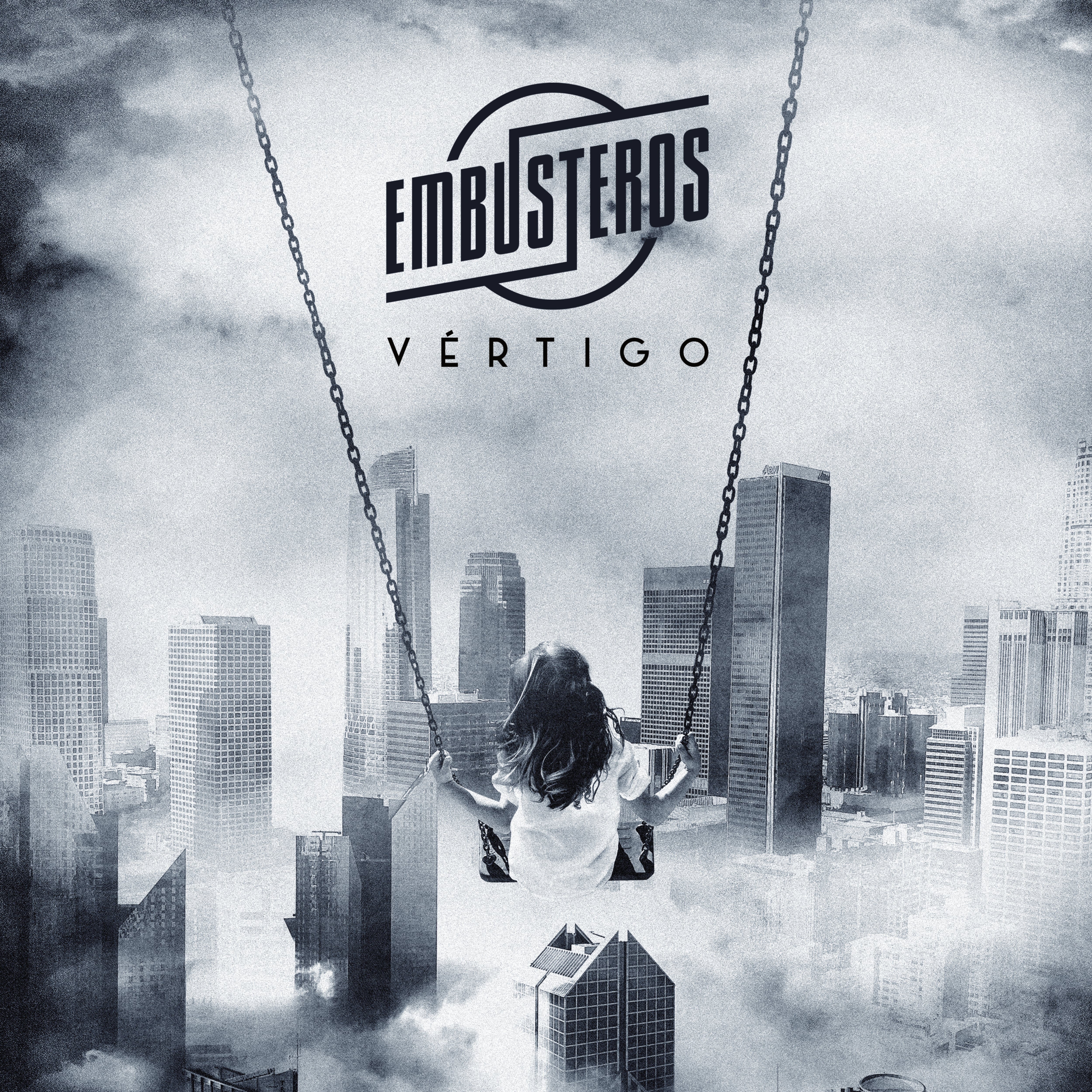 Portada del disco Vertigo del grupo Embusteros