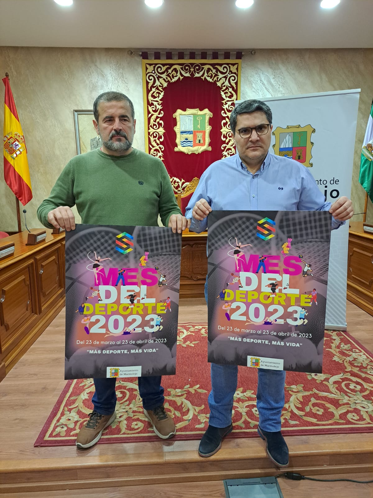 Presentación del Mes del Deporte 2023 en Marmolejo.