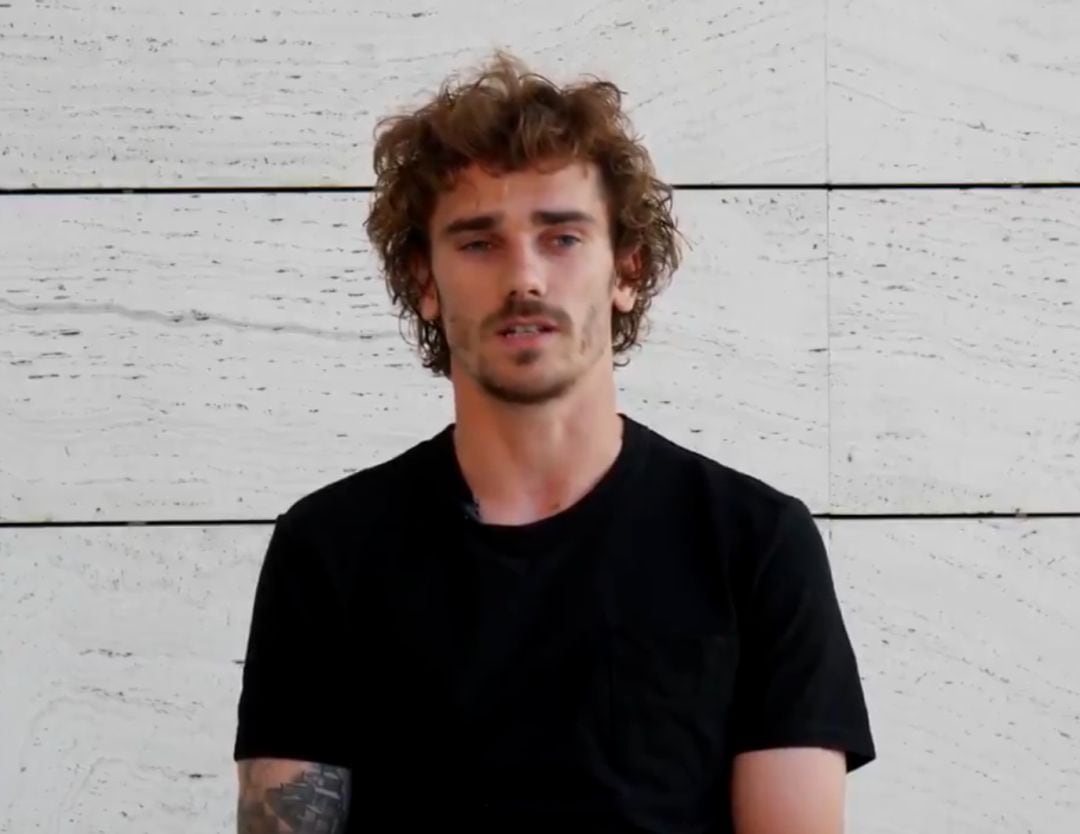 Antoine Griezmann durante el vídeo de su despedida